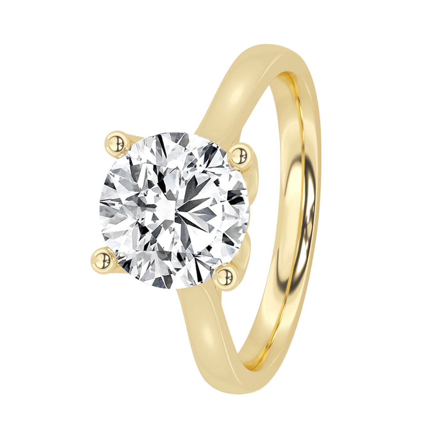 Anillo de Compromiso Above Love Star oro amarillo 18k