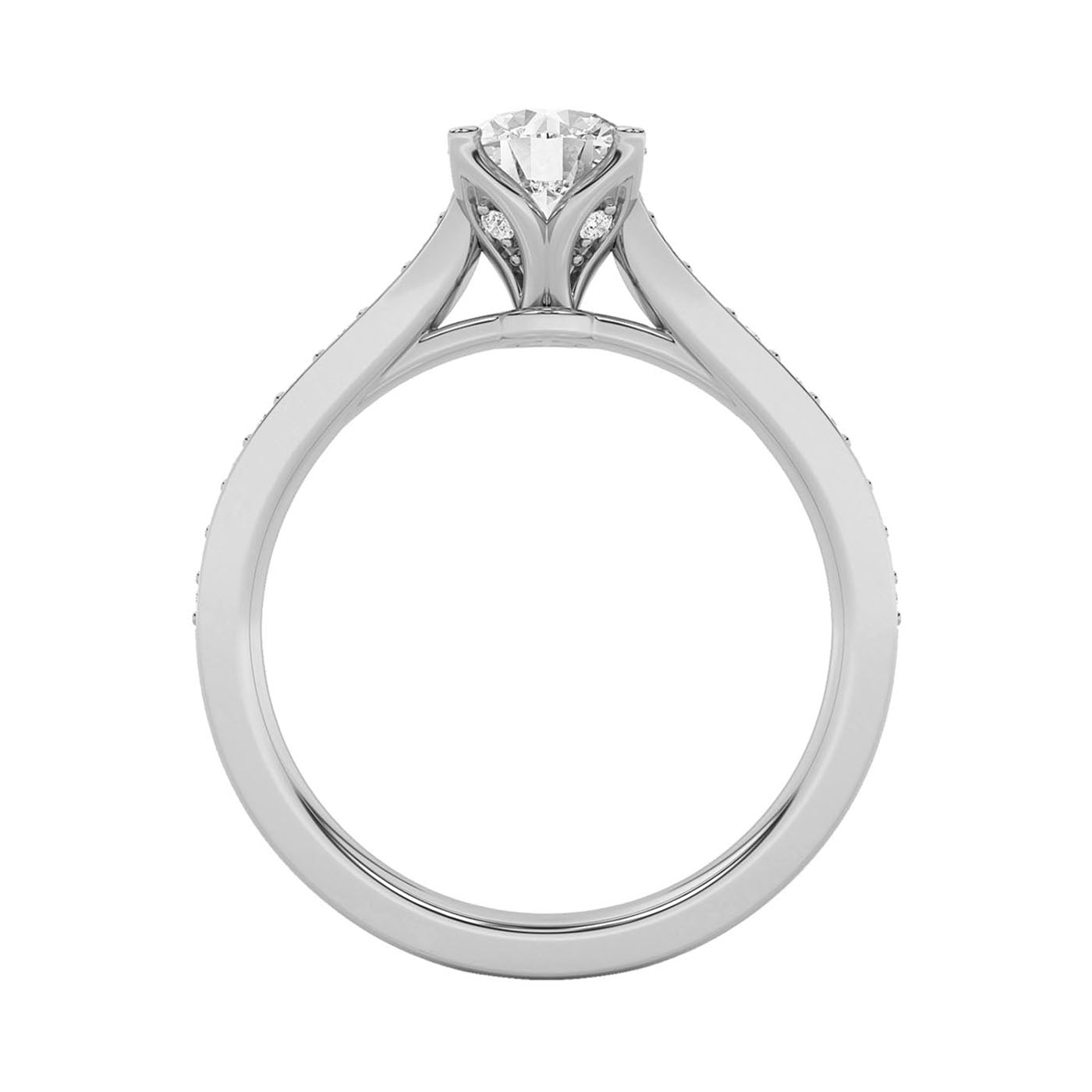 Anillo de Compromiso Above Love Star oro blanco 18k