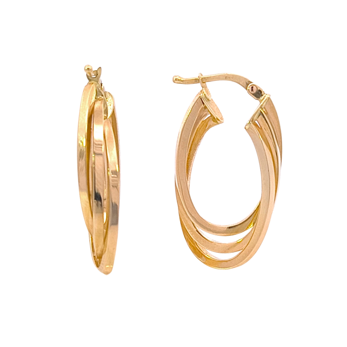 Arracadas Twist oro 14k