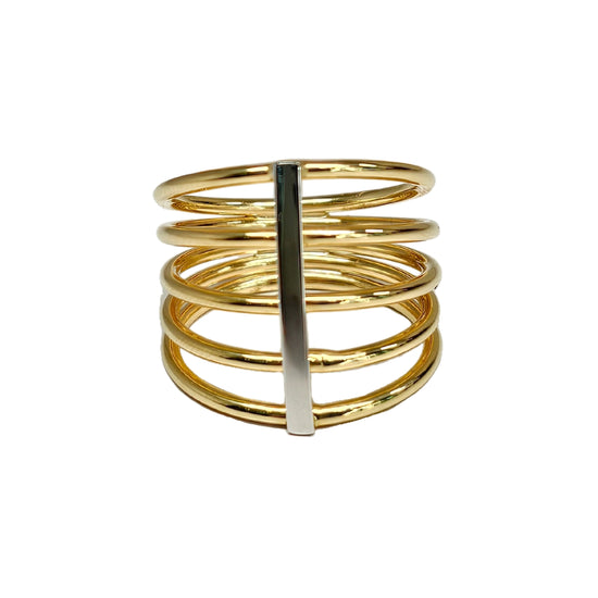 Anillo Aros oro amarillo y blanco | Bo&Co