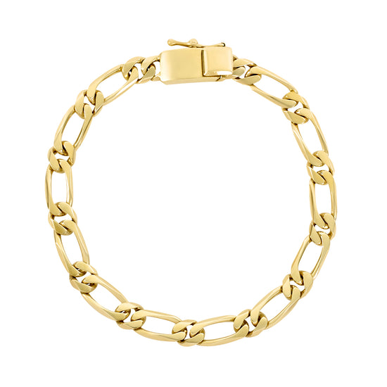 Pulsera caballero Figaro Oro 14k | Bo&Co