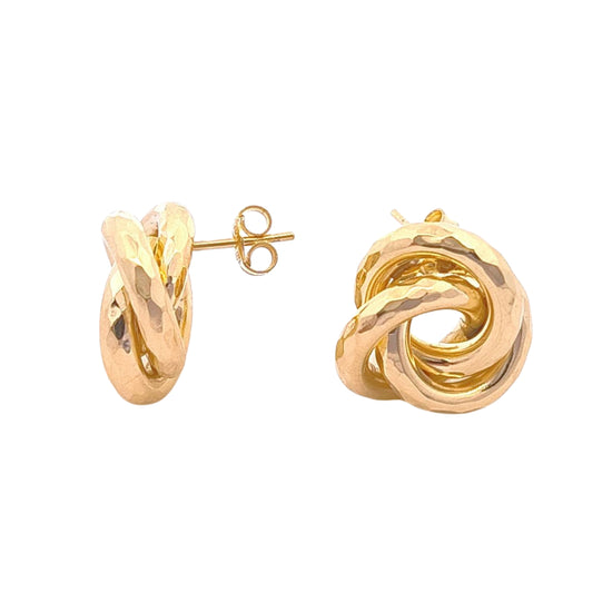 Aretes Love Knot oro 14k | Bo&Co