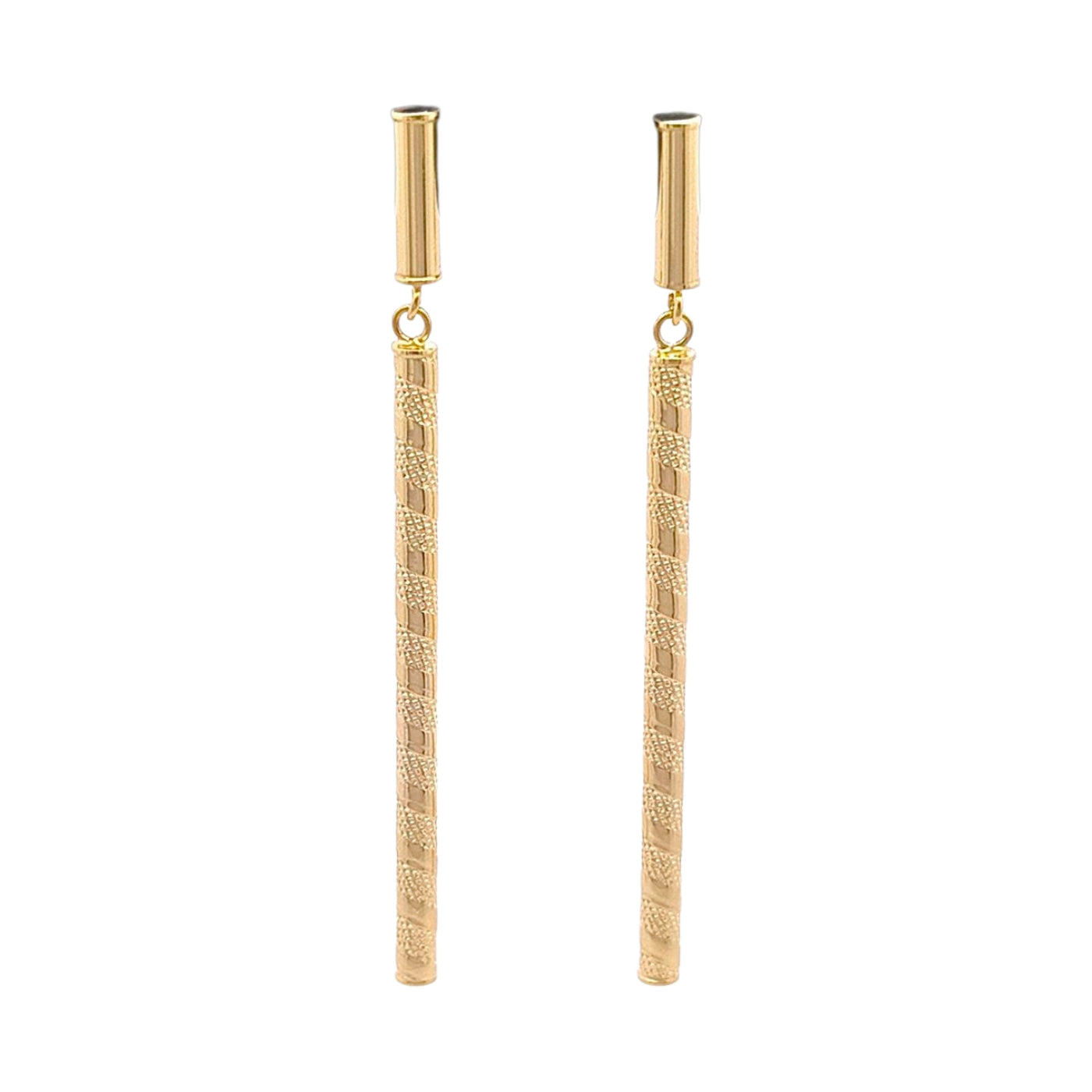 Aretes largos oro 14k  | Bo&Co