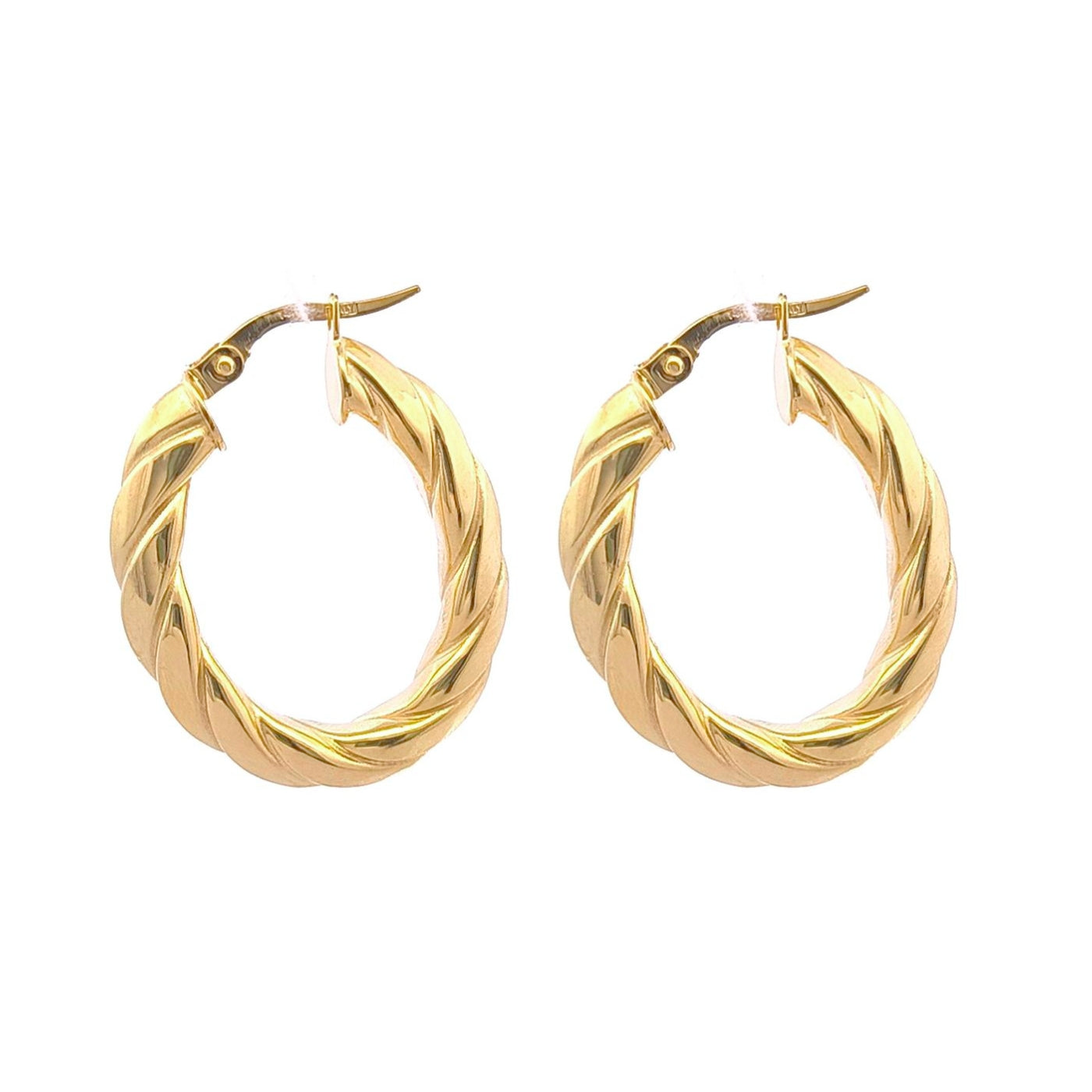 Arracadas oro 14k con textura | Bo&Co