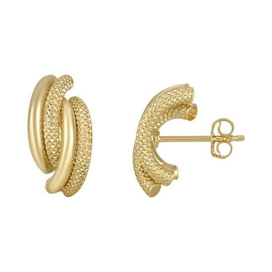 Aretes Love Knot onduladas | Bo&Co