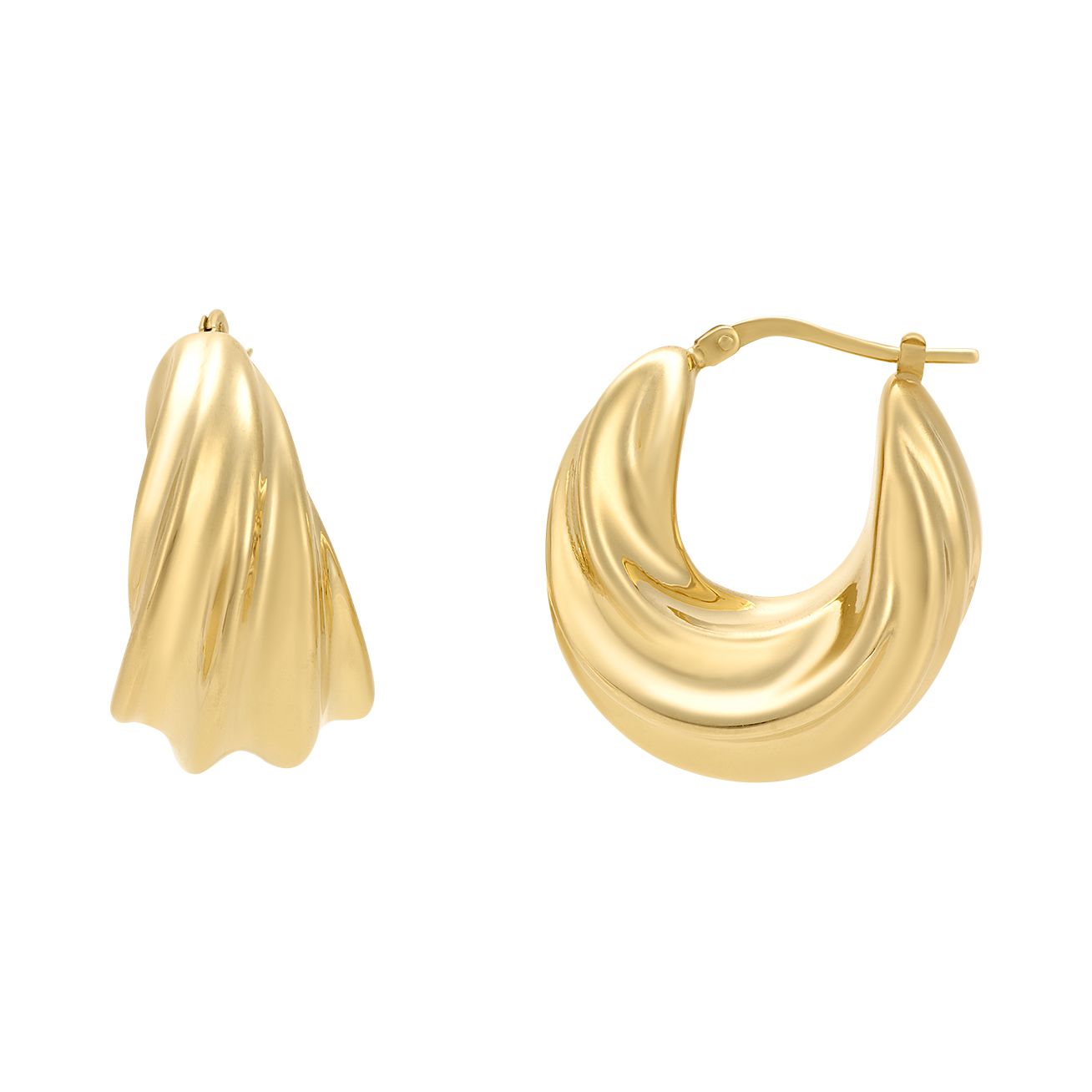 Aretes circulares con textura | Bo&Co